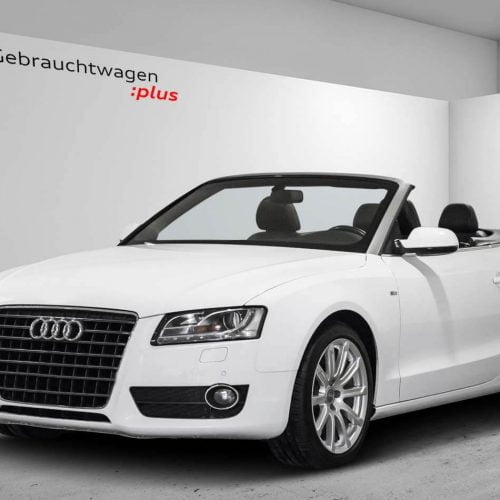weißer Audi Bild bearbeitet