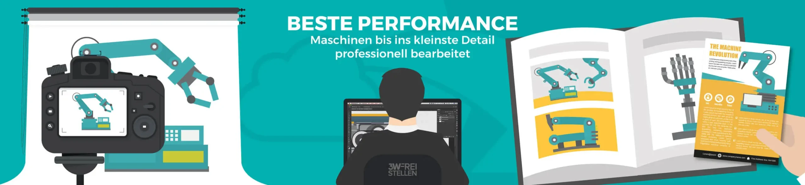 Vektorgrafik Maschinen Beste Performance Deutsch