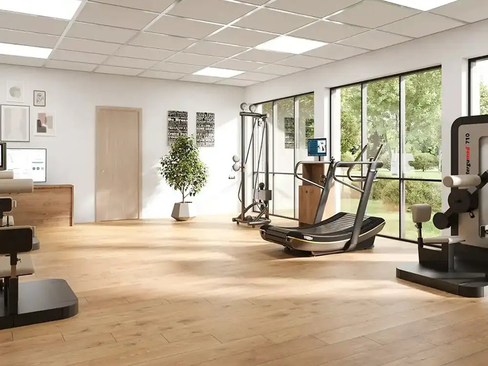 3D Visualisierung eines Fitnessraums